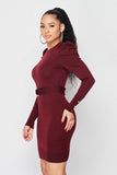 Burgundy Sweater Dress | Bella Chic