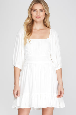 White Sun Dress - Bella Chic