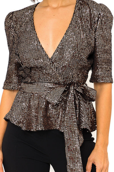 Glam Up Sequin Top | Bella Chic