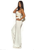 White Strapless Stretch Two Piece Pantsuit